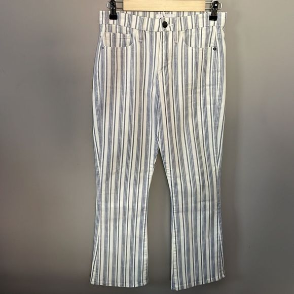 Frame Le Crop Mini Boot Striped Jeans, size 26 - Picture 2 of 8